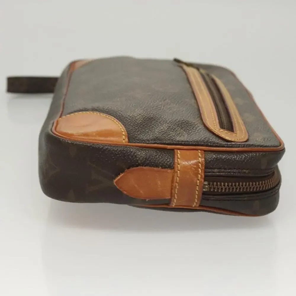 Louis Vuitton Monogram Marly Dragonne GM Clutch Bag Brown